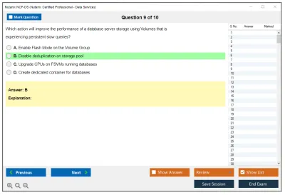 Nutanix NCP-DS Nutanix Certified Professional - Data Services Practice test exam simulator test engine exam Prep practice test questions answers Image 9