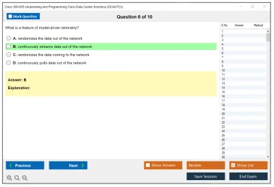 Cisco 300-635 Automating Cisco Data Center Solutions (DCAUTO) Practice test exam simulator test engine exam Prep practice test questions answers Image 6