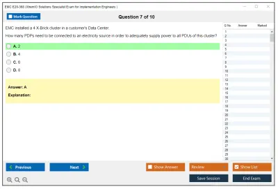 EMC E20-368 XtremIO Solutions Specialist Exam for Implementation Engineers Practice test exam simulator test engine exam Prep practice test questions answers Image 7