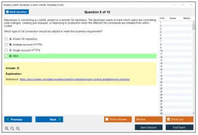 Google LookML-Developer Looker LookML Developer Exam Practice test exam simulator test engine exam Prep practice test questions answers Image 6