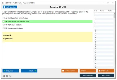 Esri EADP19-001 ArcGIS Desktop Professional 19-001 Practice test exam simulator test engine exam Prep practice test questions answers Image 10