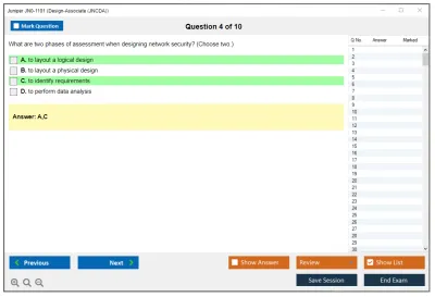 Juniper JN0-1101 Design-Associate (JNCDA) Practice test exam simulator test engine exam Prep practice test questions answers Image 4