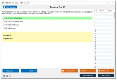 IBM C1000-039 Foundations of IBM Cloud V1 Practice test exam simulator test engine exam Prep practice test questions answers Image 8