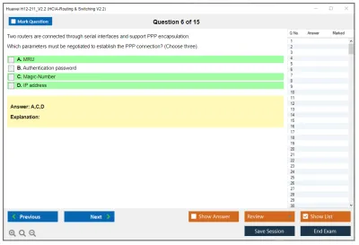 Huawei H12-211_V2.2 HCIA-Routing &amp; Switching V2.2 Practice test exam simulator test engine exam Prep practice test questions answers Image 6