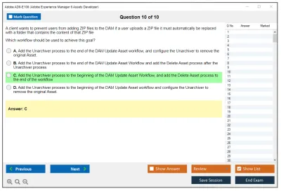 Adobe AD0-E100 Adobe Experience Manager 6 Assets Developer Practice test exam simulator test engine exam Prep practice test questions answers Image 10