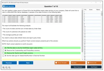 Microsoft PL-300 Microsoft Power BI Data Analyst Practice test exam simulator test engine exam Prep practice test questions answers Image 7