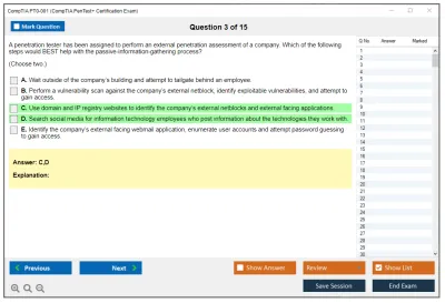 CompTIA PT0-001 CompTIA PenTest+ Certification Exam Practice test exam simulator test engine exam Prep practice test questions answers Image 3
