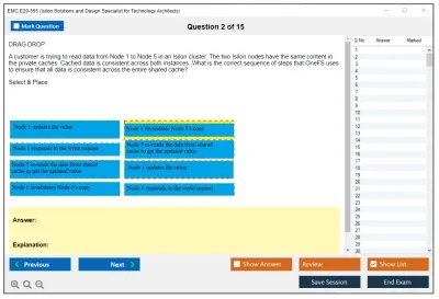 EMC E20-555 Isilon Solutions and Design Specialist Exam for Technology Architects Practice test exam simulator test engine exam Prep practice test questions answers Image 2