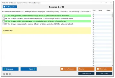 Adobe AD0-E100 Adobe Experience Manager 6 Assets Developer Practice test exam simulator test engine exam Prep practice test questions answers Image 2