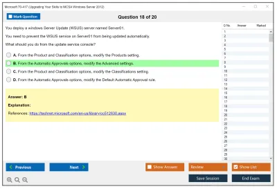 Microsoft 70-417 Upgrading Your Skills to MCSA Windows Server 2012 Practice test exam simulator test engine exam Prep practice test questions answers Image 18