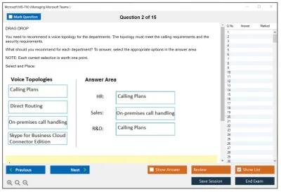 Microsoft MS-700 Managing Microsoft Teams Practice test exam simulator test engine exam Prep practice test questions answers Image 2