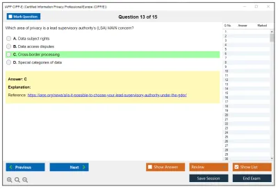 IAPP CIPP-E Certified Information Privacy Professional/Europe (CIPP/E) Practice test exam simulator test engine exam Prep practice test questions answers Image 13