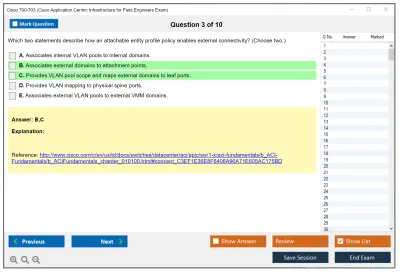 Cisco 700-703 Cisco Application Centric Infrastructure for Field Engineers Exam Practice test exam simulator test engine exam Prep practice test questions answers Image 3
