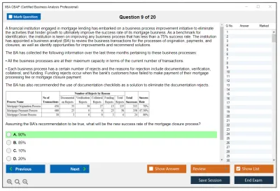 IIBA CBAP Certified Business Analysis Professional (CBAP) Practice test exam simulator test engine exam Prep practice test questions answers Image 9