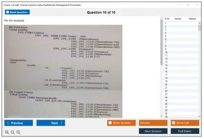 Oracle 1z0-588 Oracle Hyperion Data Relationship Management Essentials Practice test exam simulator test engine exam Prep practice test questions answers Image 10