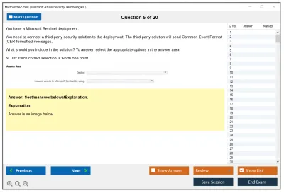 Microsoft AZ-500 Microsoft Azure Security Technologies Practice test exam simulator test engine exam Prep practice test questions answers Image 5