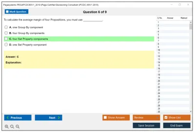 Pegasystems PEGAPCDC80V1_2019 Pega Certified Decisioning Consultant (PCDC) 80V1 2019 Practice test exam simulator test engine exam Prep practice test questions answers Image 6