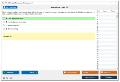 PMI PMI-001 Project Management Professional v5 Practice test exam simulator test engine exam Prep practice test questions answers Image 15