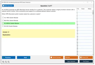 HP HPE0-S22 Architecting Advanced HPE Server Solutions Practice test exam simulator test engine exam Prep practice test questions answers Image 3