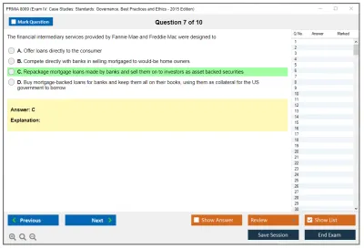 PRMIA 8009 Exam IV: Case Studies: Standards: Governance, Best Practices and Ethics - 2015 Edition Practice test exam simulator test engine exam Prep practice test questions answers Image 7