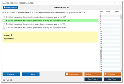 Nokia NCS_20022101010 NCSS 2G RA OaM 2.2 Practice test exam simulator test engine exam Prep practice test questions answers Image 5