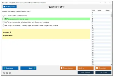 IBM C2010-571 IBM Tivoli Process Automation Engine V7.5 Implementation Practice test exam simulator test engine exam Prep practice test questions answers Image 15