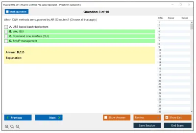Huawei H19-301 Huawei Certified Pre-sales Associate-IP Network Practice test exam simulator test engine exam Prep practice test questions answers Image 3