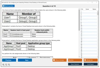 Microsoft AZ-140 Configuring and Operating Windows Virtual Desktop on Microsoft Azure Practice test exam simulator test engine exam Prep practice test questions answers Image 4
