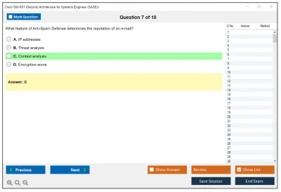 Cisco 500-651 Security Architecture for Systems Engineer (SASE) Practice test exam simulator test engine exam Prep practice test questions answers Image 7