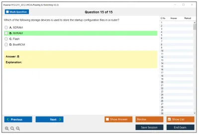 Huawei H12-211_V2.2 HCIA-Routing &amp; Switching V2.2 Practice test exam simulator test engine exam Prep practice test questions answers Image 15
