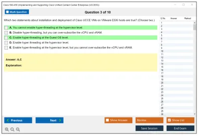 Cisco 500-450 Implementing and Supporting Cisco Unified Contact Center Enterprise (UCCEIS) Practice test exam simulator test engine exam Prep practice test questions answers Image 3