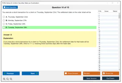 FINRA Series-63 Uniform Securities State Law Examination Practice test exam simulator test engine exam Prep practice test questions answers Image 10
