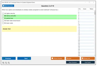Cisco 500-801 IoT Connected Factory for Systems Engineers Exam Practice test exam simulator test engine exam Prep practice test questions answers Image 2