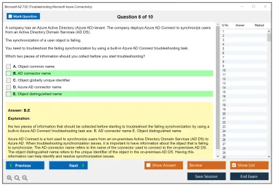 Microsoft AZ-720 Troubleshooting Microsoft Azure Connectivity Practice test exam simulator test engine exam Prep practice test questions answers Image 6