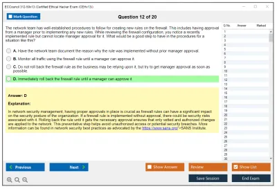 ECCouncil 312-50v13 Certified Ethical Hacker Exam (CEHv13) Practice test exam simulator test engine exam Prep practice test questions answers Image 12