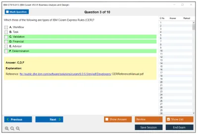 IBM C7010-013 IBM Curam V6.0.5 Business Analysis and Design Practice test exam simulator test engine exam Prep practice test questions answers Image 3