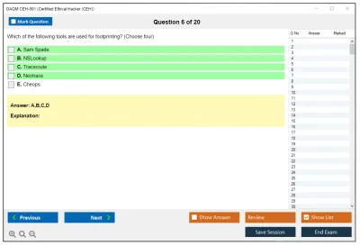 GAQM CEH-001 Certified Ethical Hacker (CEH) Practice test exam simulator test engine exam Prep practice test questions answers Image 6