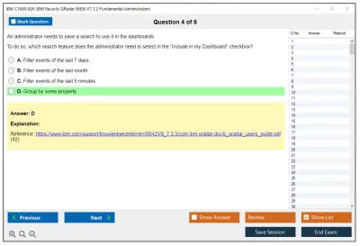 IBM C1000-026 IBM Security QRadar SIEM V7.3.2 Fundamental Administration Practice test exam simulator test engine exam Prep practice test questions answers Image 4