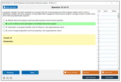 BICSI RCDDv14.1 BICSI Registered Communications Distribution Designer - RCDDv14.1 Practice test exam simulator test engine exam Prep practice test questions answers Image 12