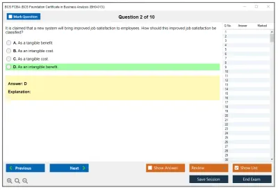 BCS FCBA BCS Foundation Certificate in Business Analysis (BH0-013) Practice test exam simulator test engine exam Prep practice test questions answers Image 2