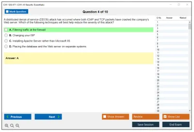 CIW 1D0-571 CIW v5 Security Essentials Practice test exam simulator test engine exam Prep practice test questions answers Image 4