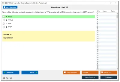 ISC2 ISSAP ISSAP Information Systems Security Architecture Professional Practice test exam simulator test engine exam Prep practice test questions answers Image 15