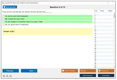 Blue Coat BCCPA Blue Coat Certified Proxy Administrator Practice test exam simulator test engine exam Prep practice test questions answers Image 6
