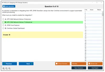 HP HPE0-J57 Designing HPE Storage Solutions Practice test exam simulator test engine exam Prep practice test questions answers Image 9
