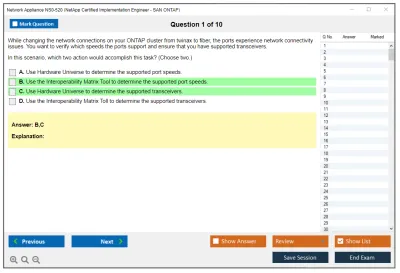 Network Appliance NS0-520 NetApp Certified Implementation Engineer - SAN Specialist ONTAP Practice test exam simulator test engine exam Prep practice test questions answers Image 1