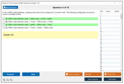 Huawei H11-879 Huawei Certified Internet work Expert - EC Practice test exam simulator test engine exam Prep practice test questions answers Image 4