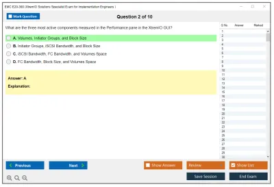 EMC E20-368 XtremIO Solutions Specialist Exam for Implementation Engineers Practice test exam simulator test engine exam Prep practice test questions answers Image 2