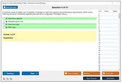 Huawei H13-629 HCIE-Storage (Written) Practice test exam simulator test engine exam Prep practice test questions answers Image 4