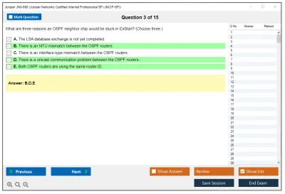 Juniper JN0-660 Juniper Networks Certified Internet Professional SP (JNCIP-SP) Practice test exam simulator test engine exam Prep practice test questions answers Image 3