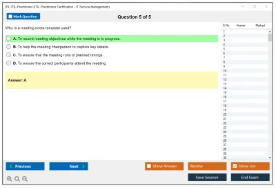 ITIL ITIL-Practitioner ITIL Practitioner Certification - IT Service Management Practice test exam simulator test engine exam Prep practice test questions answers Image 5